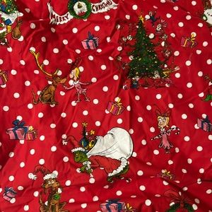 Pottery Barn Kids Grinch Christmas crib sheet